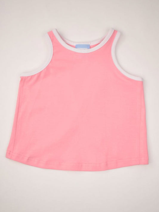 Pink Top, White Trim