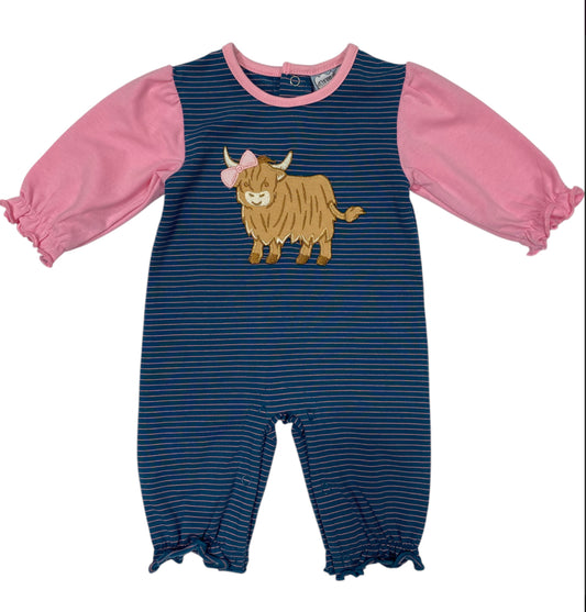 Highland Cows Girls Romper