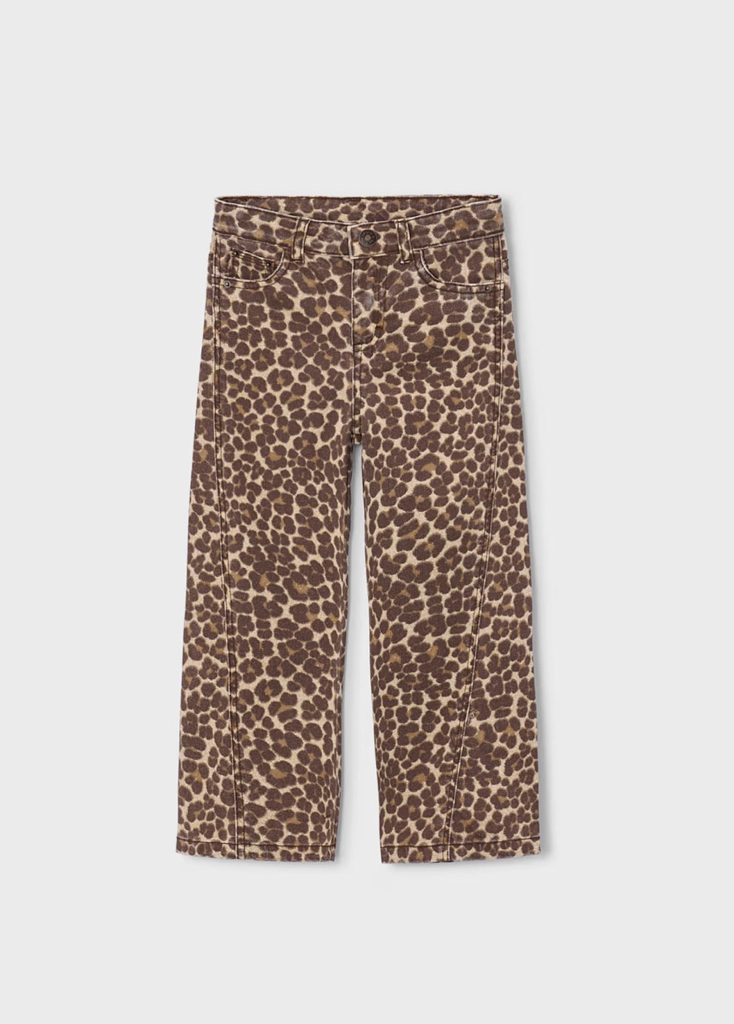 Leopard-Twill Pants