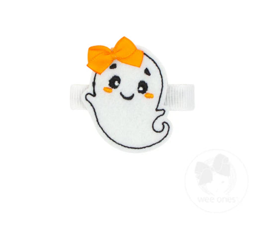 Felt Halloween-Themed Hair Clip-Ghost