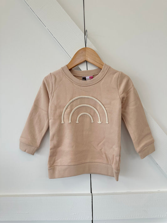 Rainbow Sweatshirt-Tan