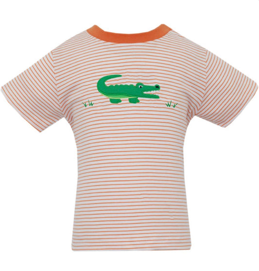 ALLIGATOR- Orange/White Knit