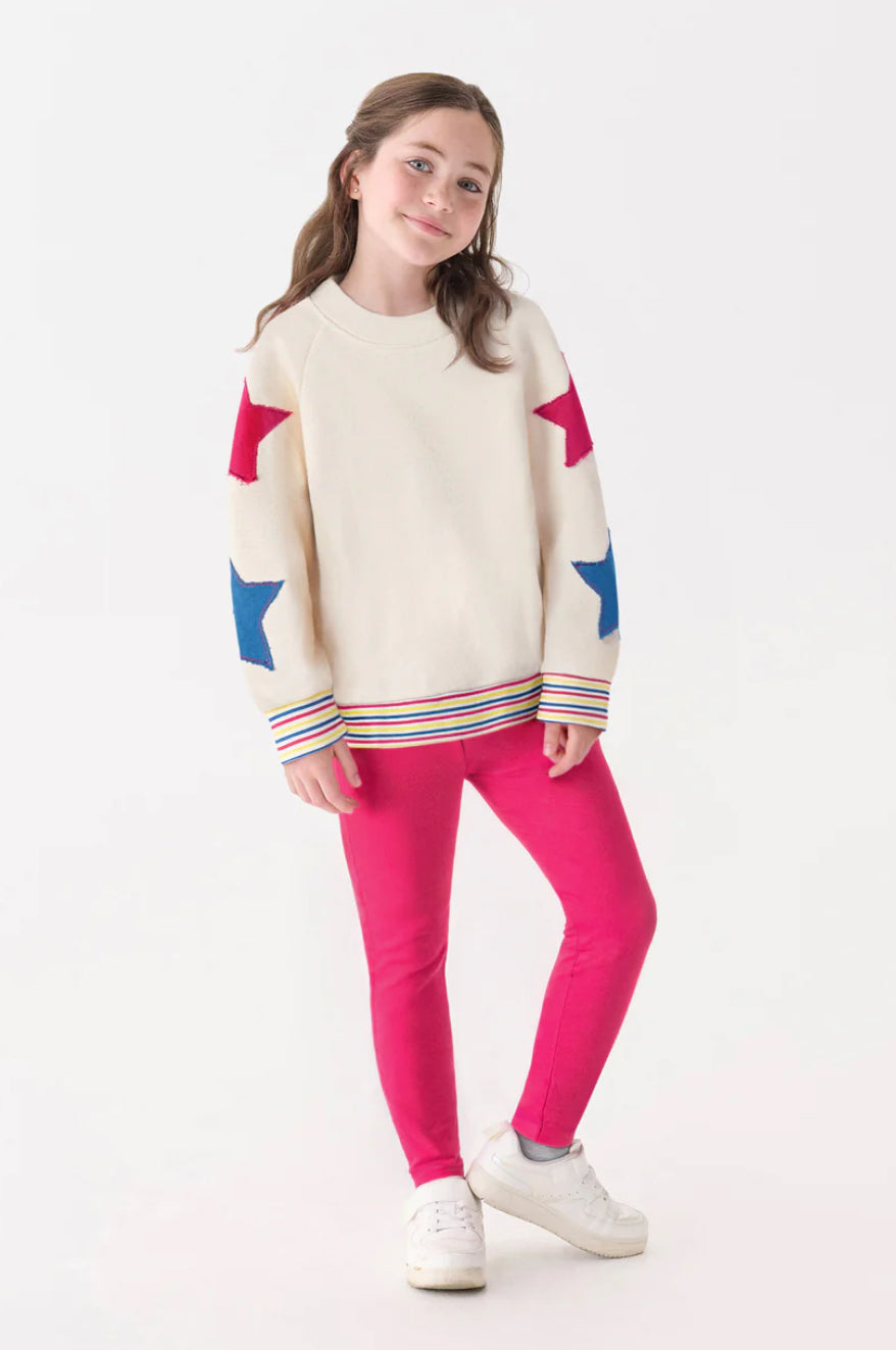 Girls Star Slouchy Pullover
