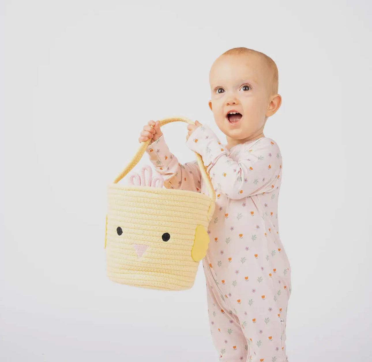 Rope Easter Basket-Yellow Chick