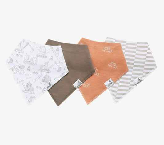 Gage- 4 Pack Baby Bandana Bibs