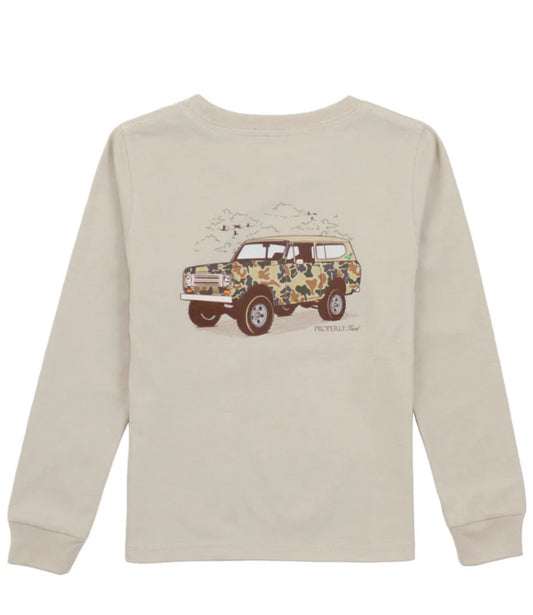 Boys Camo Truck LS Linen