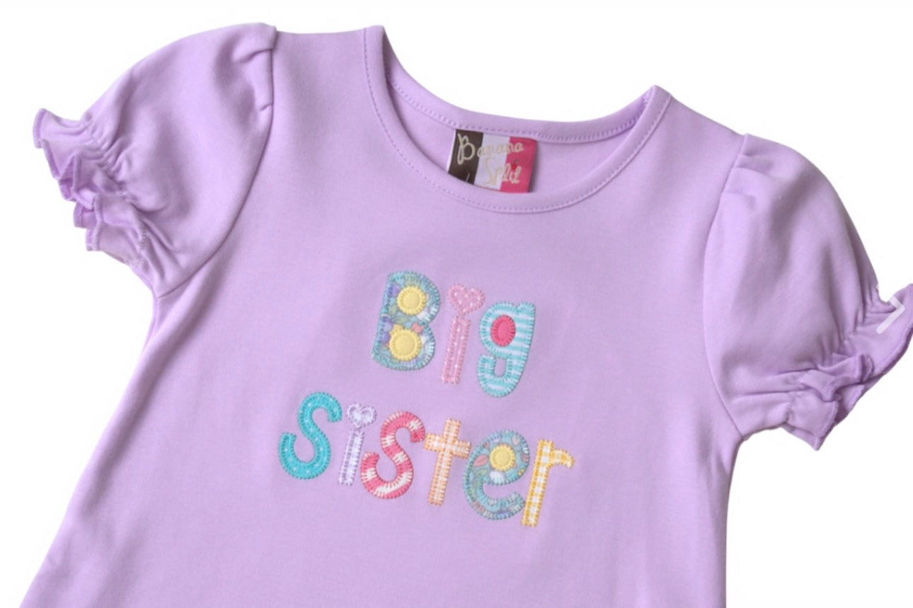 Big Sister Applique T-shirt