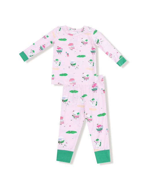 Golf Pros Pink L/S Loungewear Set
