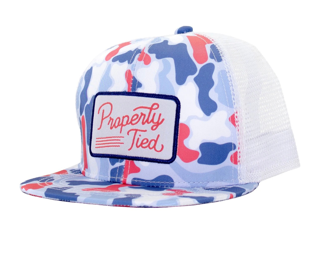 Boys Sportsman Trucker Hat Americana Camo