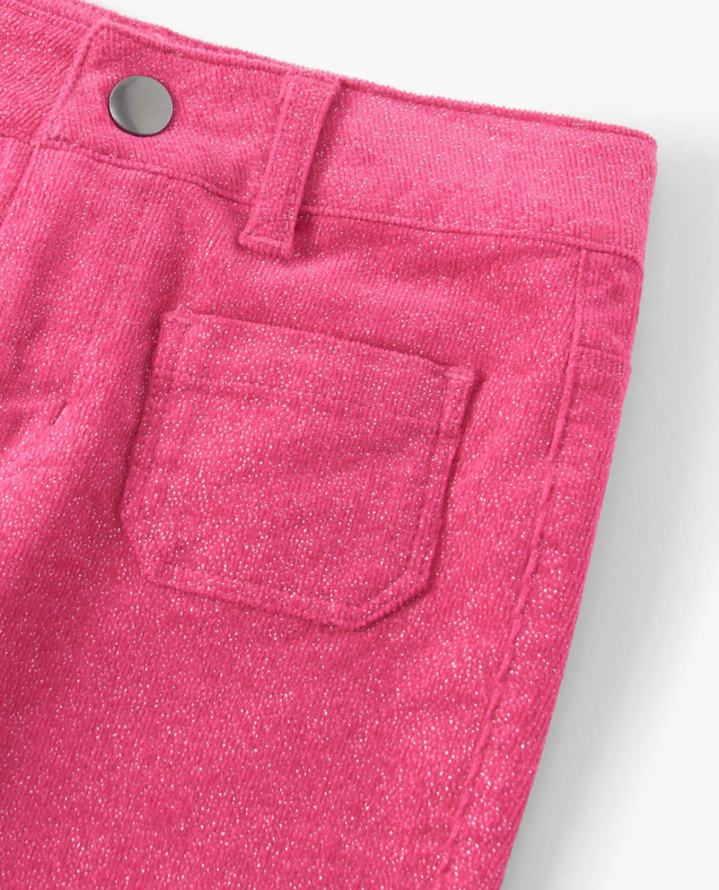 Girls Raspberry Rose Patch Pocket Flared Pants