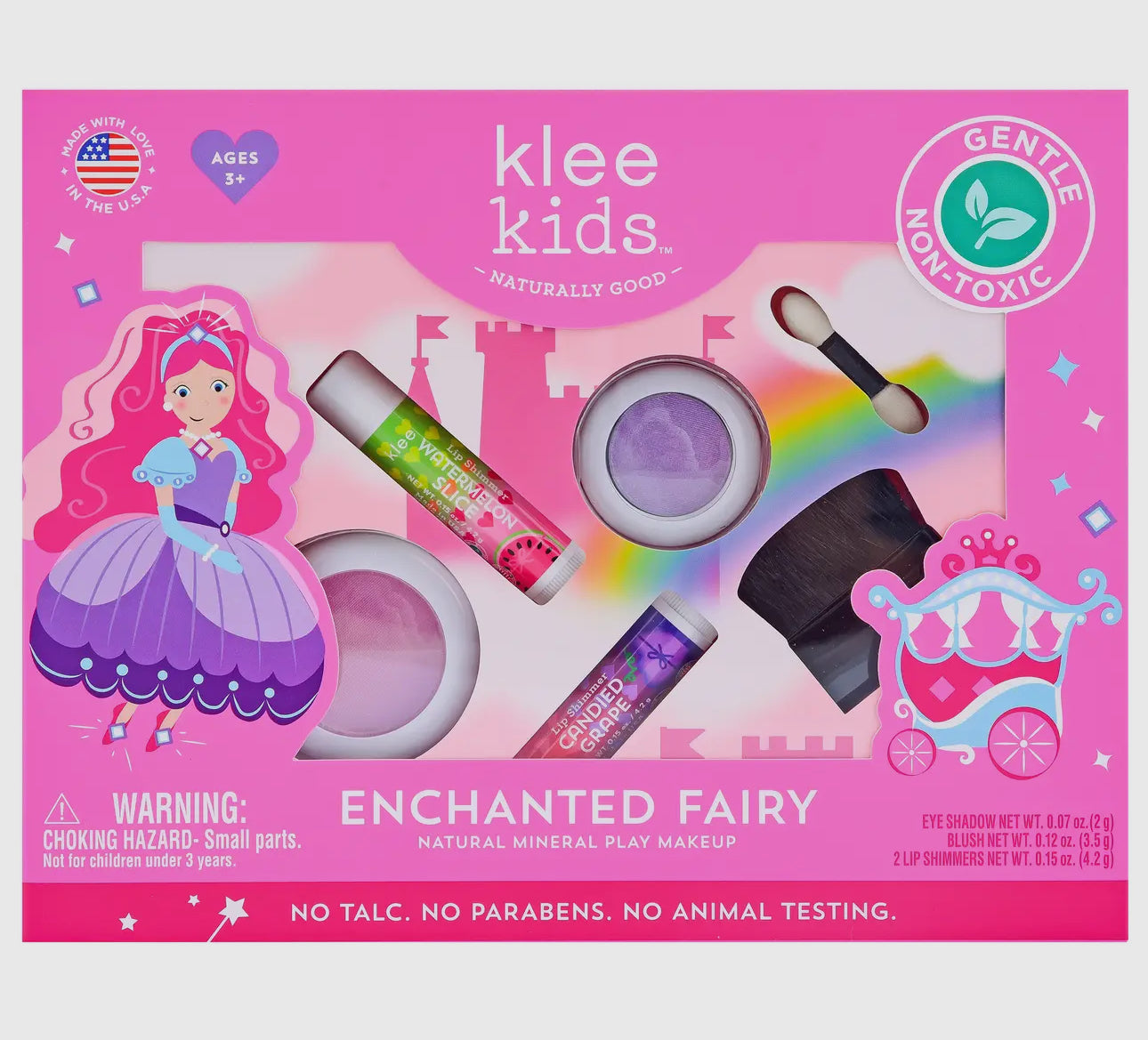 Enchanted Fairy- Klee Kids Natural Play Makeup Kit 4pc-Enchanted Fairy