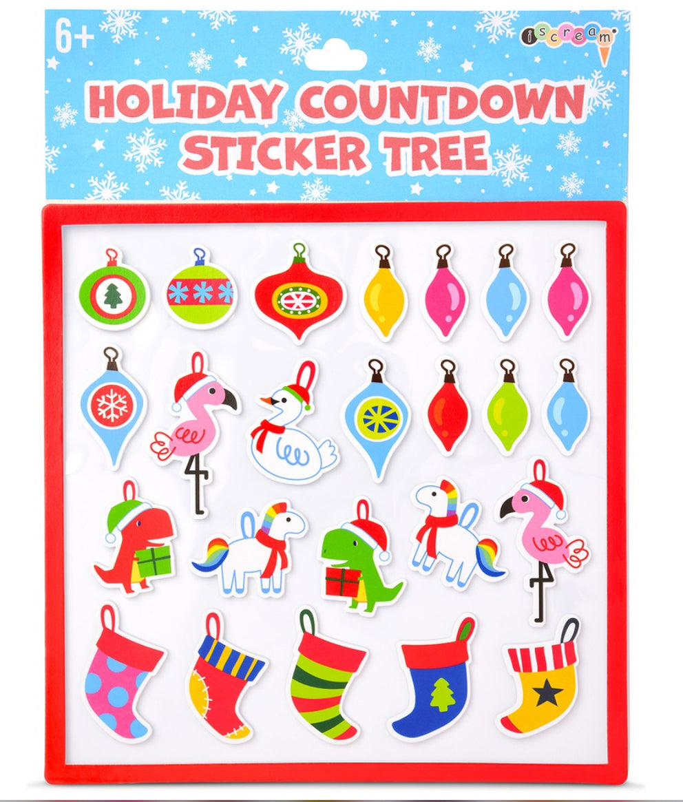 Holiday Countdown Sticker Tree