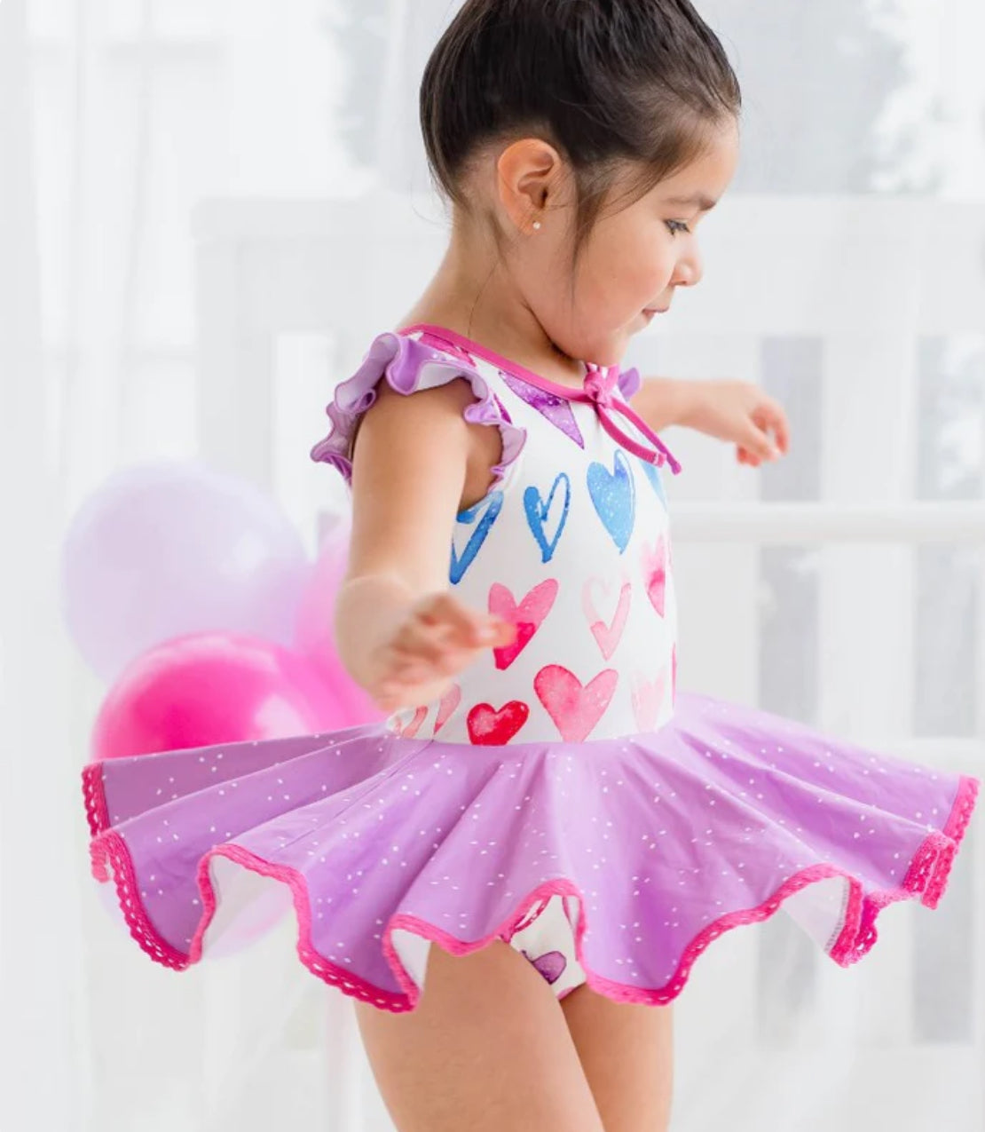 Farrah Leotard Ombre Heart