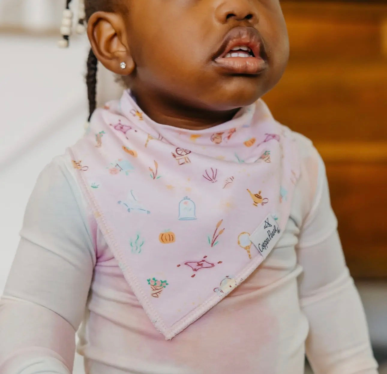 Disney Princess- 4 Pack Baby Bandana Bibs