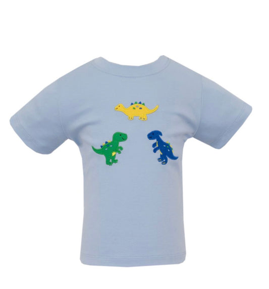 DINOSAURS - Lt.Blue Knit Boy's T-shirt
