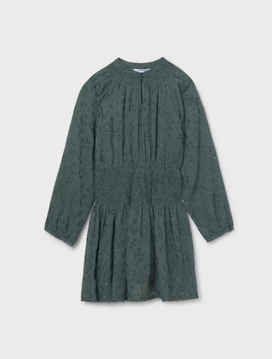 Girl Chiffon Dress- Eucalyptus