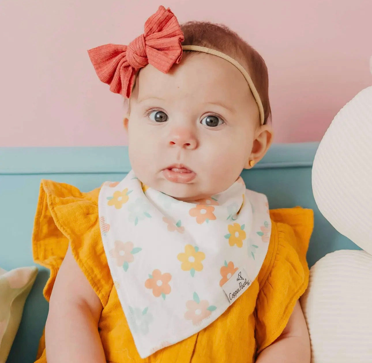 Cheery- 4 Pack Baby Bandana Bibs