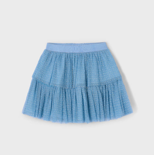 Girl Tulle Skirt-Ocean