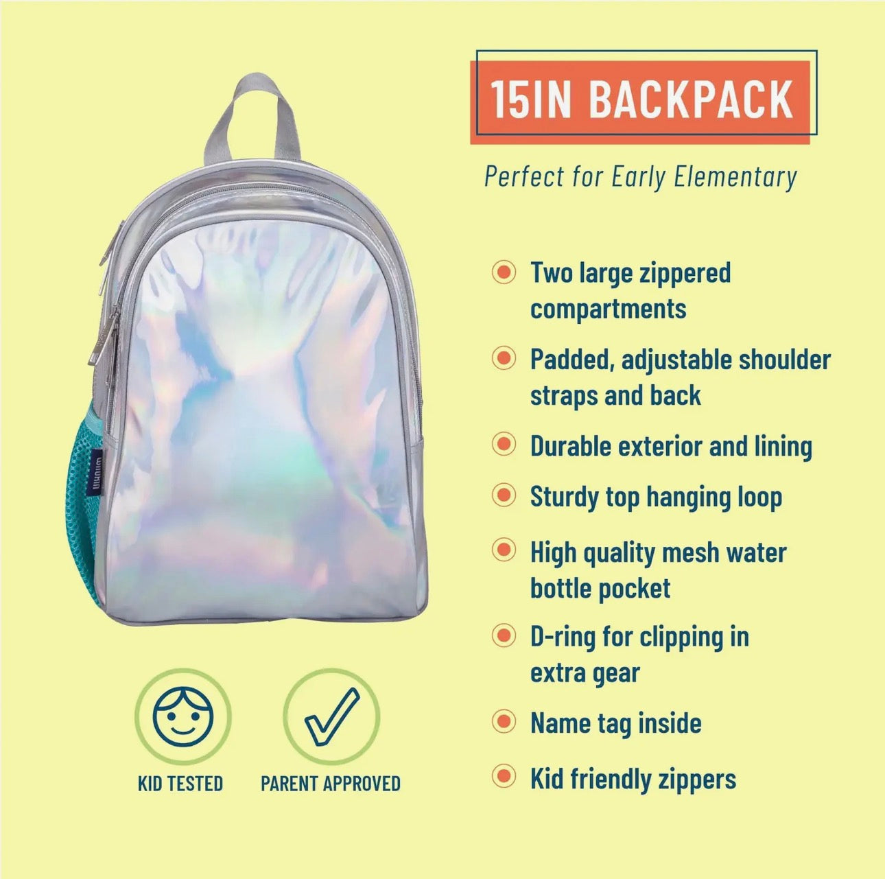 Holographic Backpack 15in