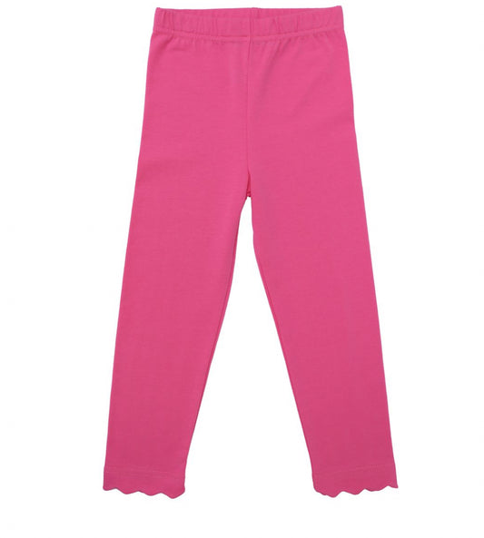 Scallop Leggings- Pink