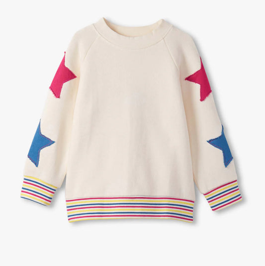 Girls Star Slouchy Pullover