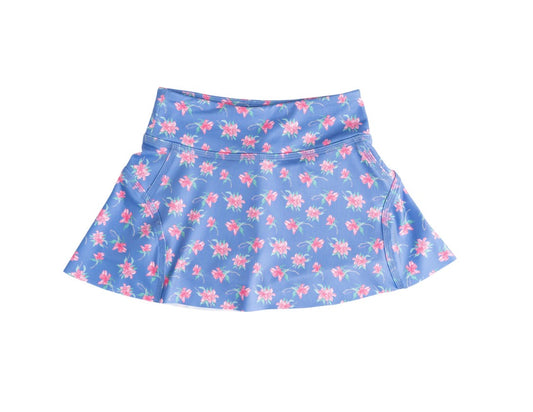 Girls' Tennis Twirl Skort- Azalea Blooms Print