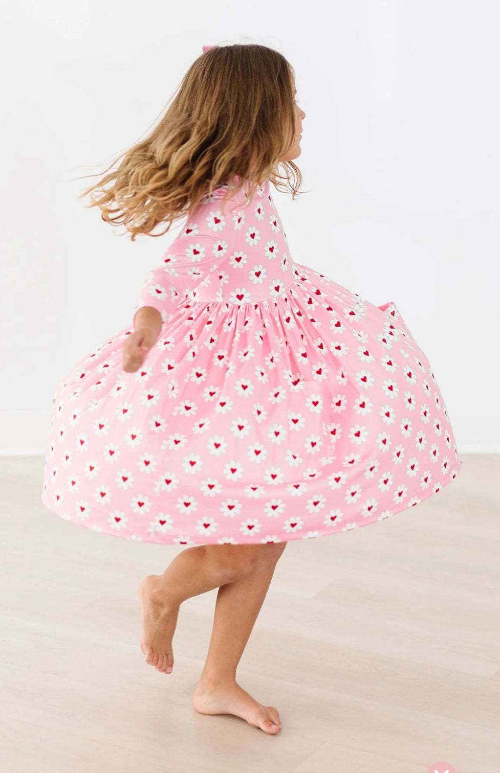 Daisy Delight 3/4 Sleeve Pocket Twirl Dress