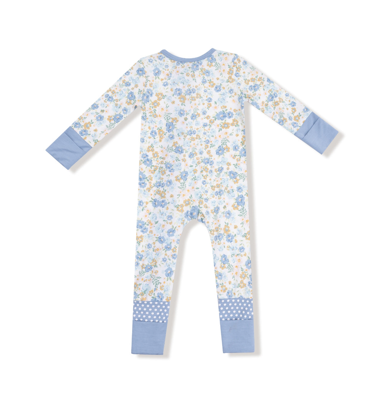 Sweet Rose Calico- 2 Way Zipper Romper