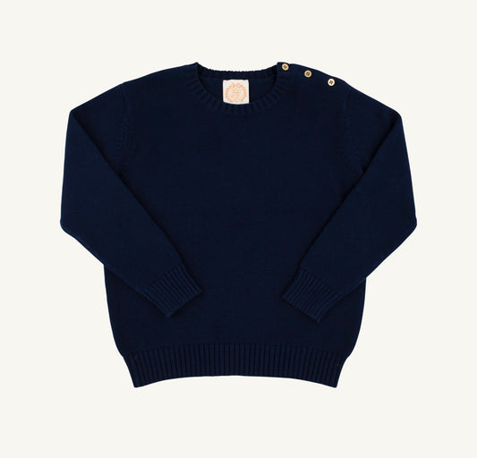 Isabelle’s Sweater -Nantucket Navy/Buttons