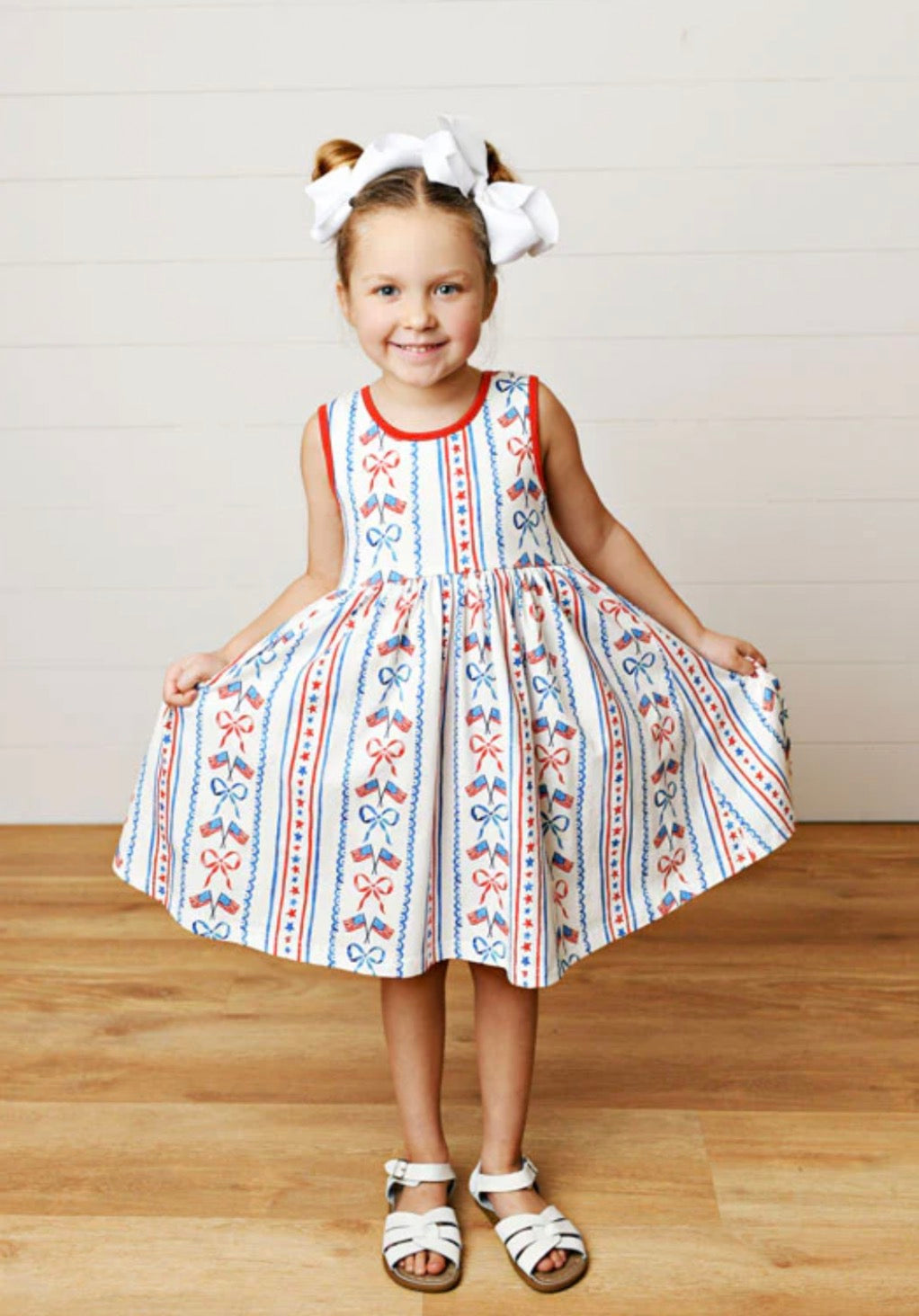 Stars and Bows Flare Dress