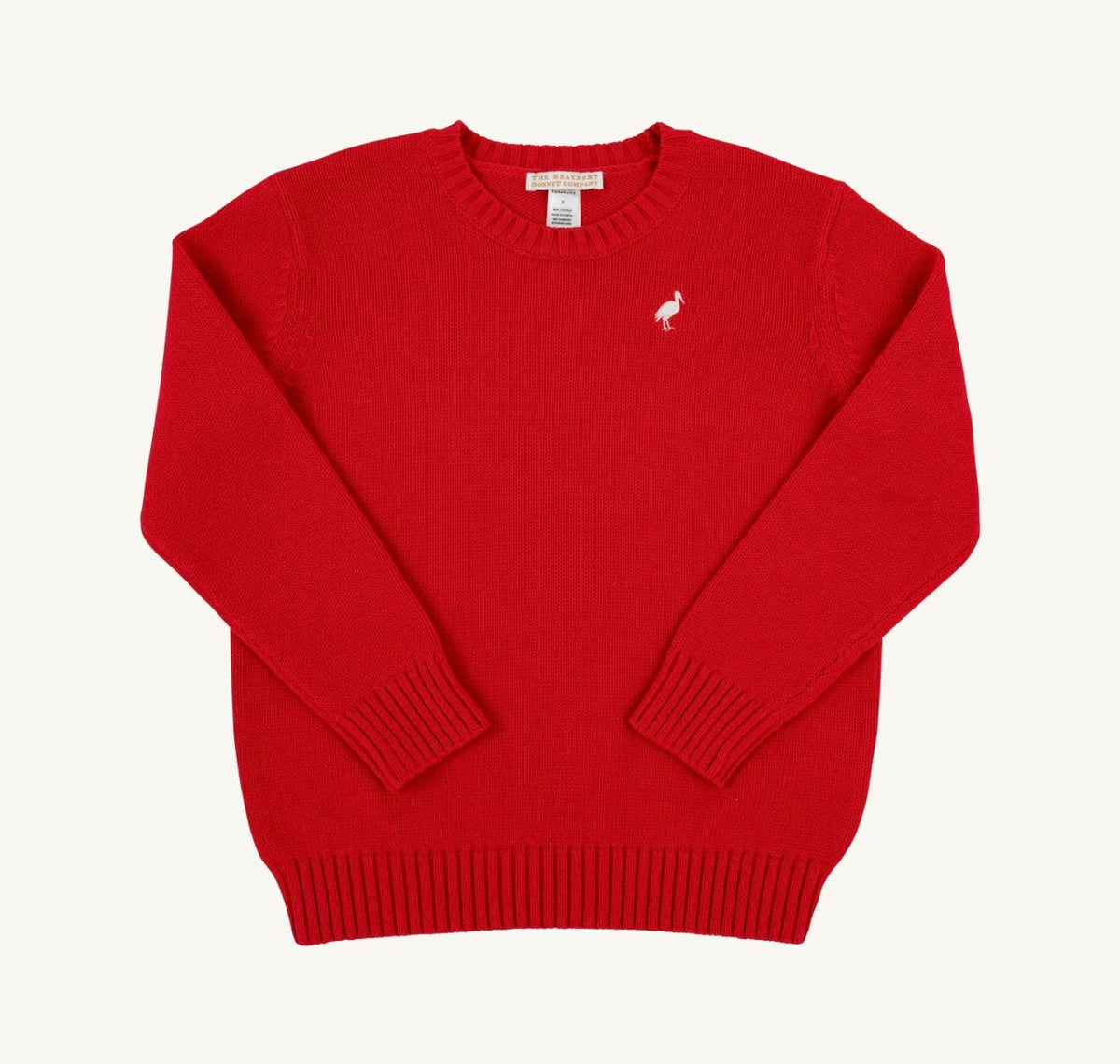Isaac’s Sweater-Richmond Red/Palmetto Pearl