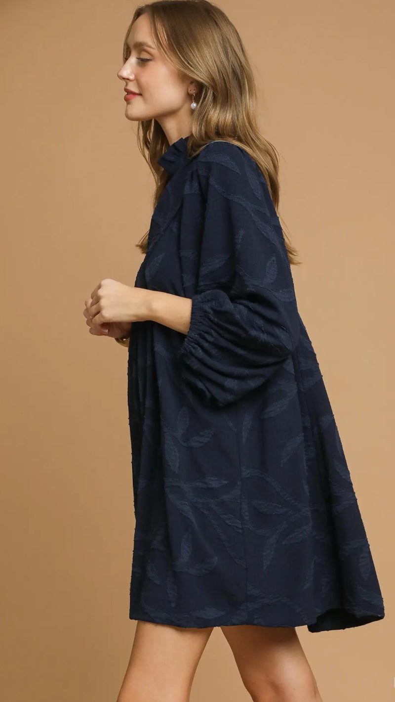 Autumn Dress- Navy