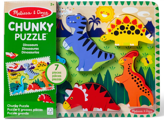 Dinosaurs Chunky Puzzle - 7 Pieces