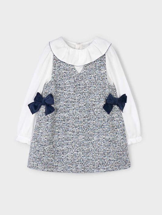 Girl Pinafore Dress-Ocean