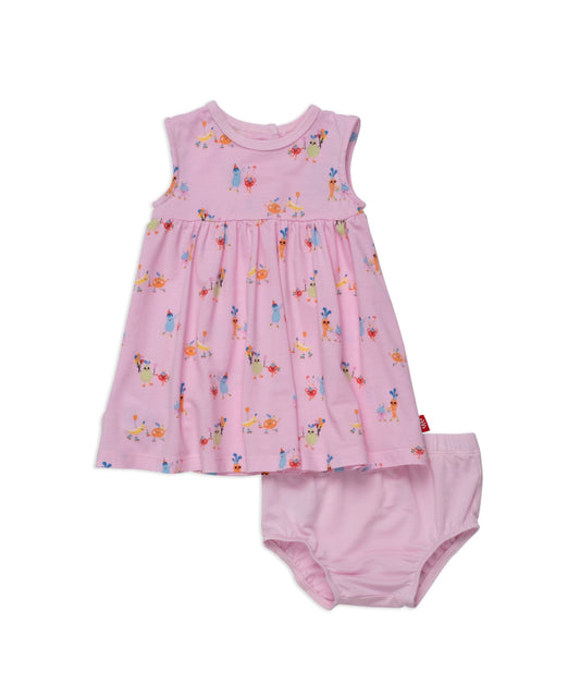 Turnip The Beet S/L Dress Diaper Cover Set