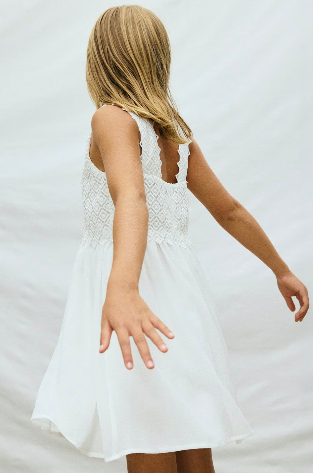 Whisper Lace Twirl Dress