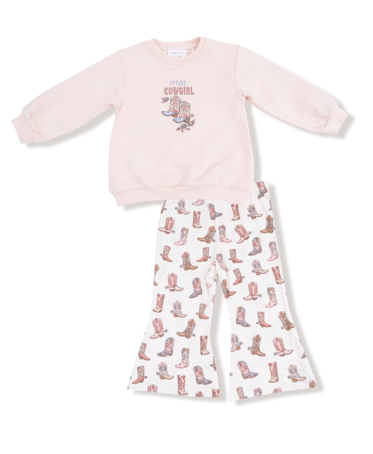 Future Cowgirl-French Terry Oversized Sweatshirt w/Silk Screen and Bamboo Baby Bell