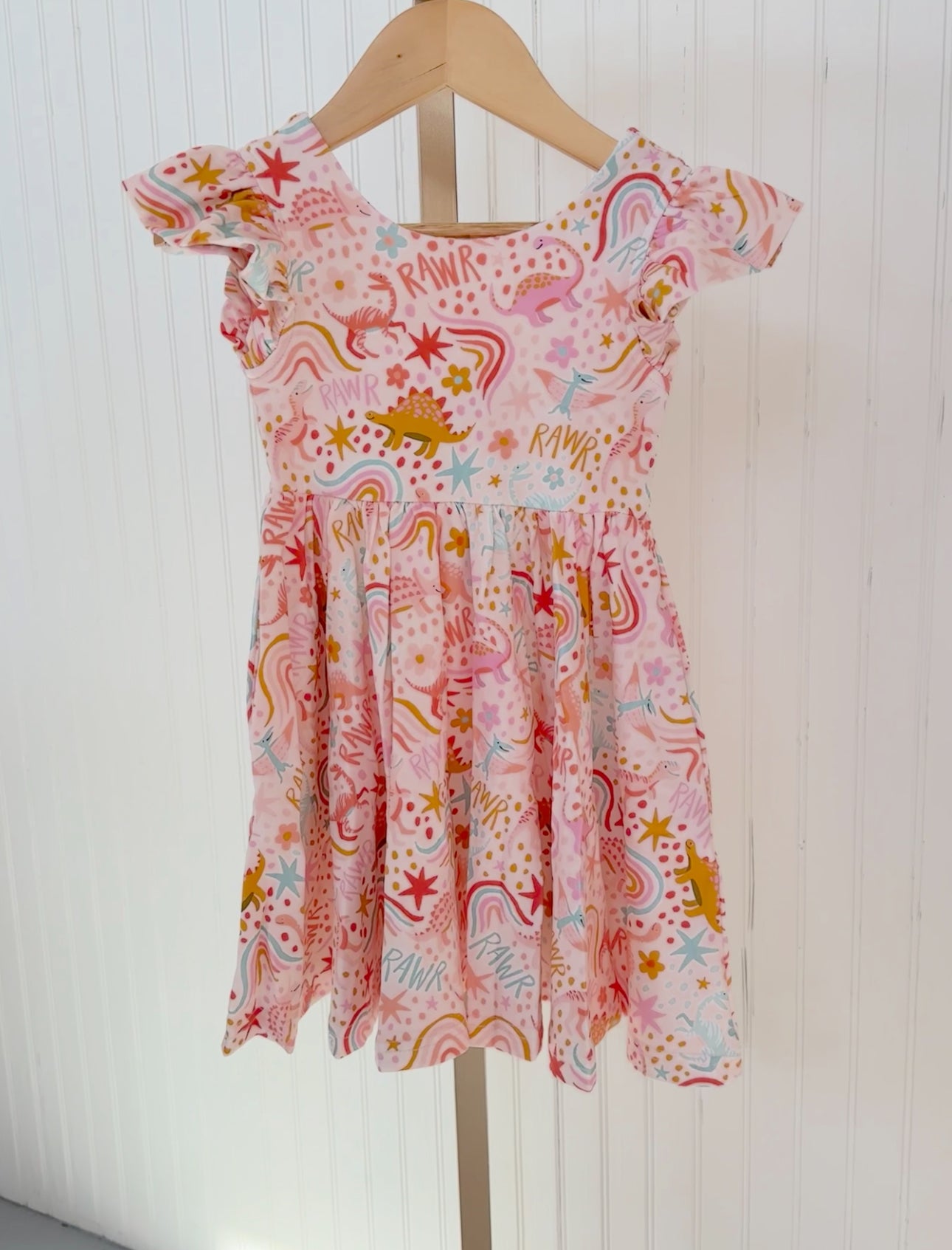 Olivia Twirl Dress in Dreamy Dino