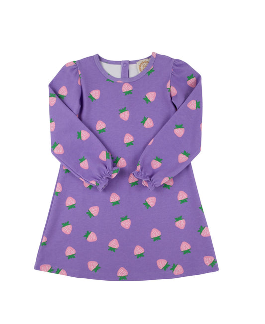 Sadie’s Sweatshirt Dress- Sanibel Strawberry (Palisades Purple)