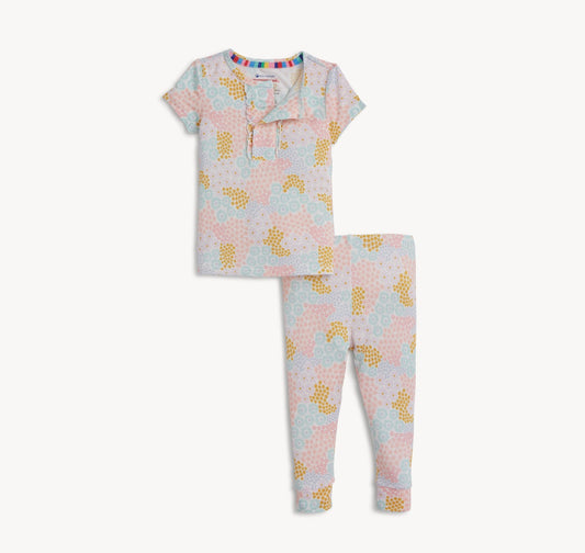 Harper Modal Magnetic S/S Long Pant Pj set