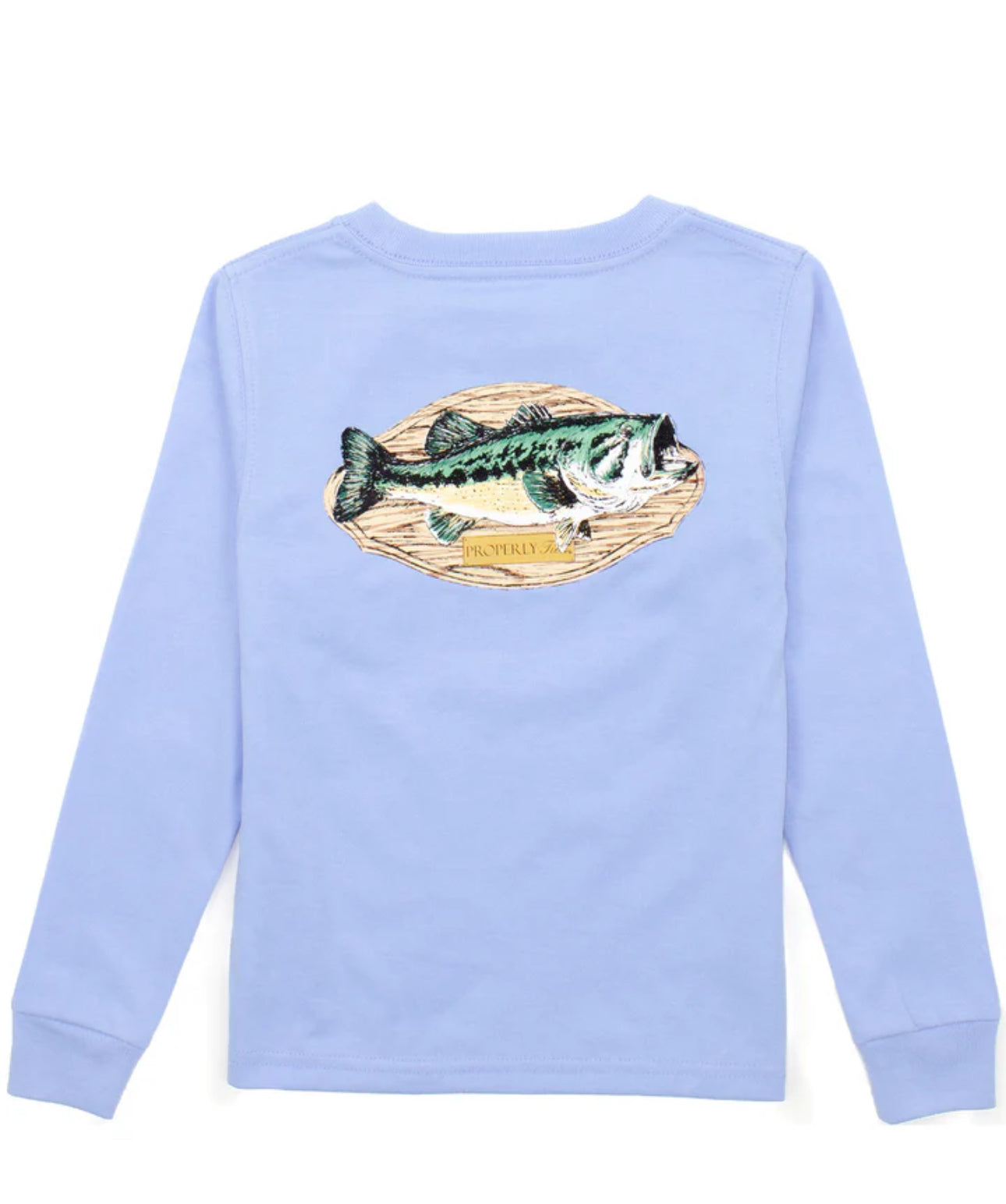 Boys Bass Mount LS Light Blue