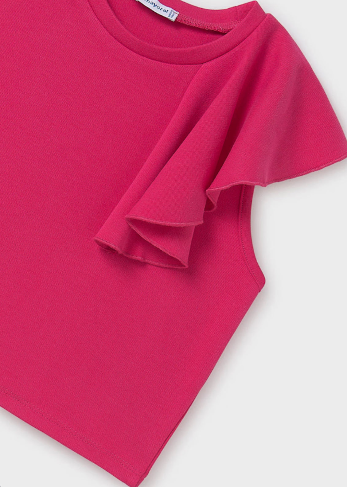Magenta Ruffle Tshirt