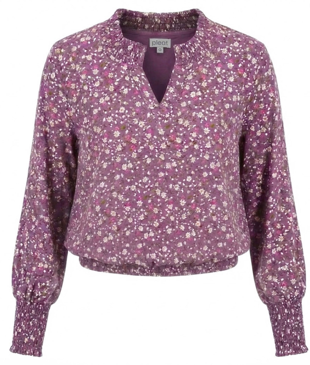 Elizabeth Top Violet Fleur