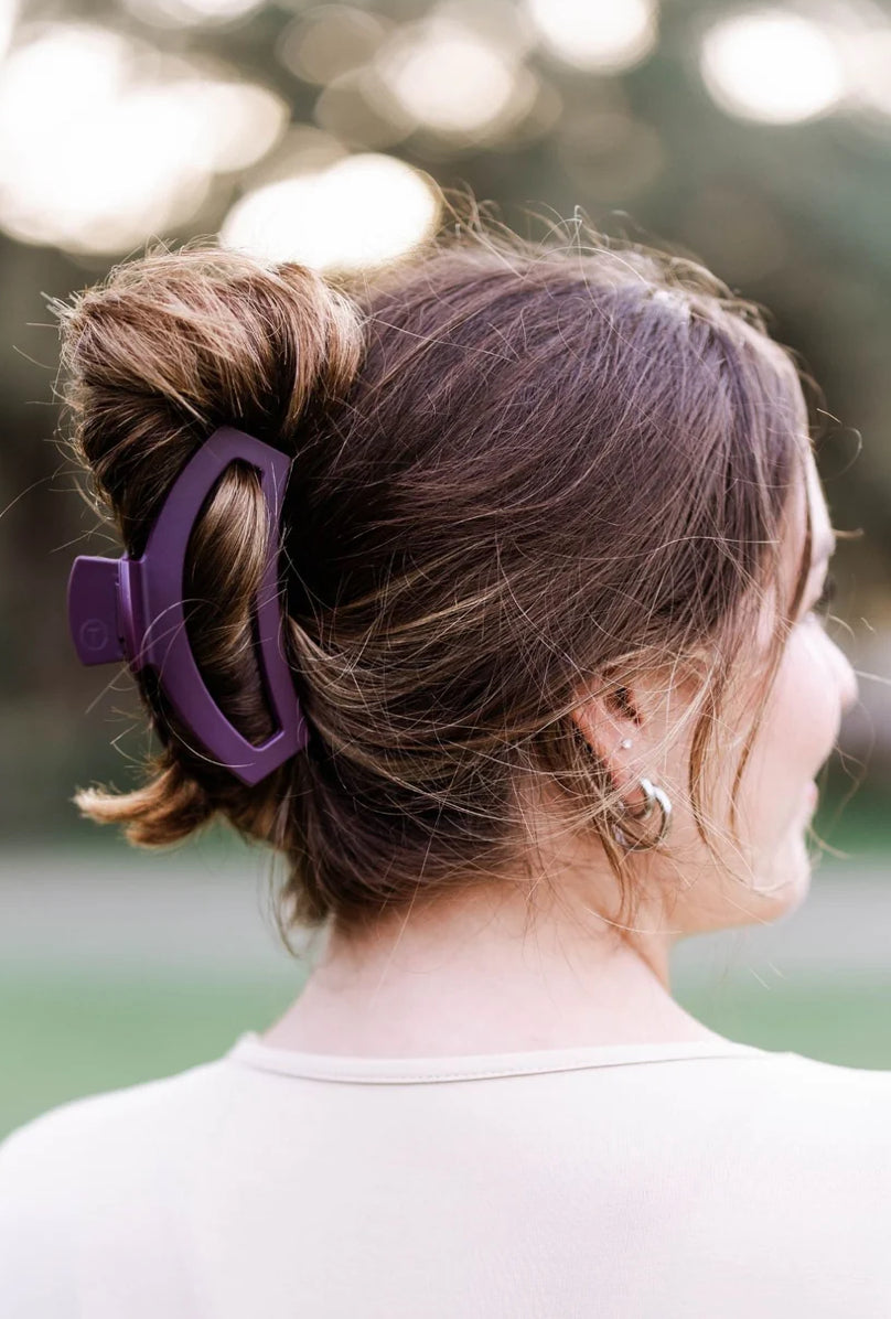 Open Burgundy Bliss Large Hair Clip