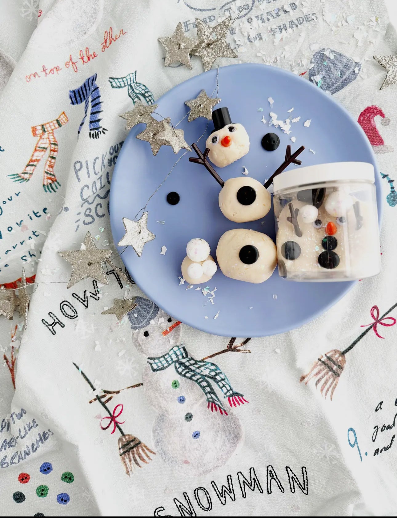 Snowman Mini Dough To Go