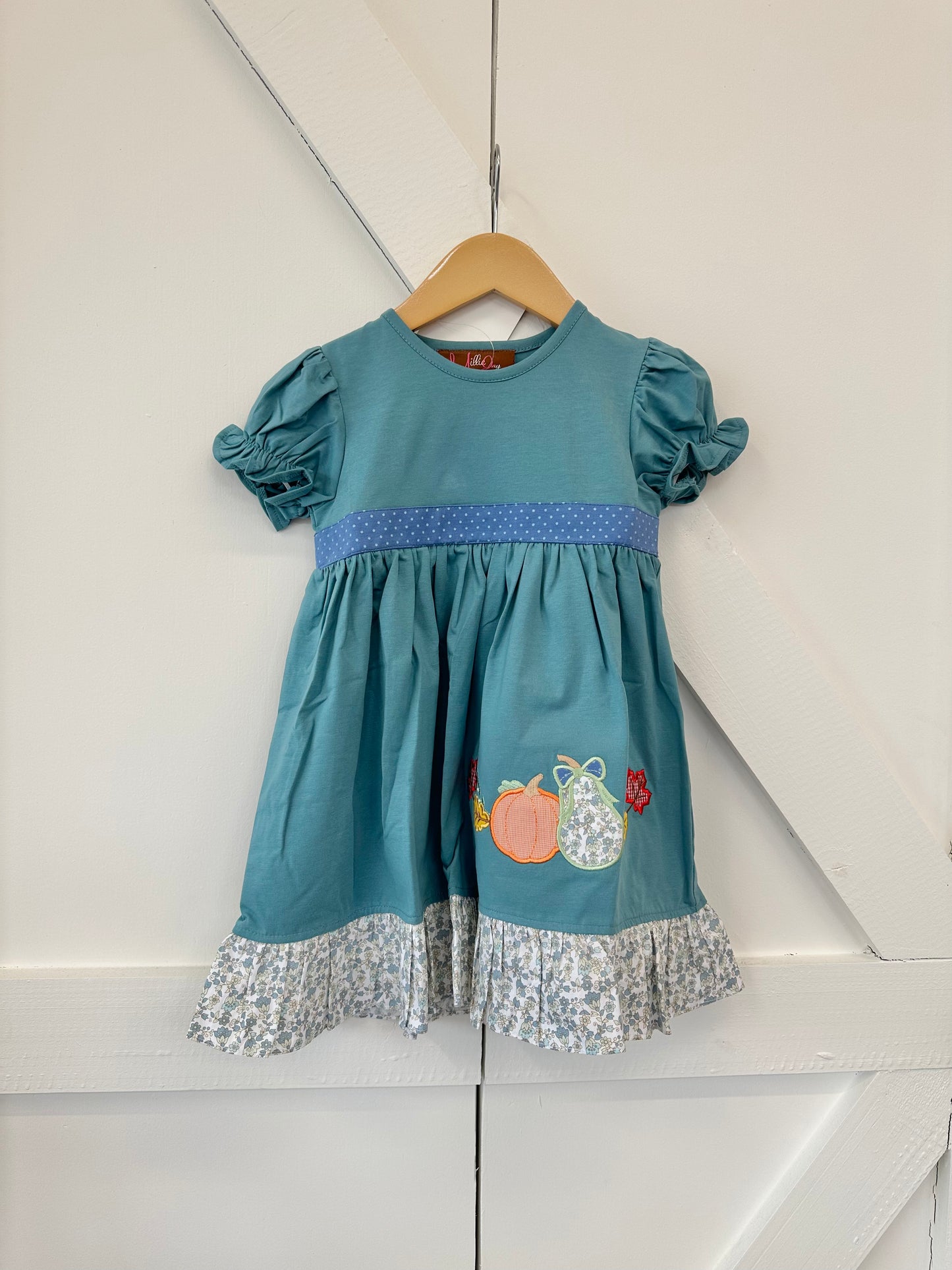 Pumpkin Appliqué Dress