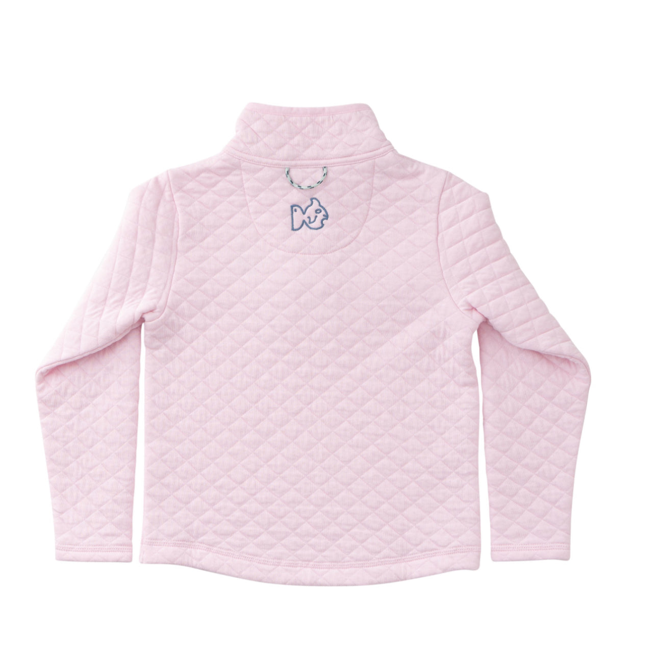 Girls Quilted Zip Pullover