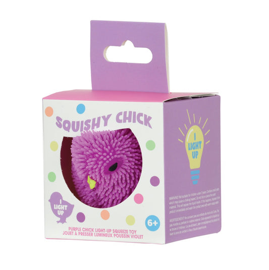 Purple Chick Light Up-Squeeze Toy