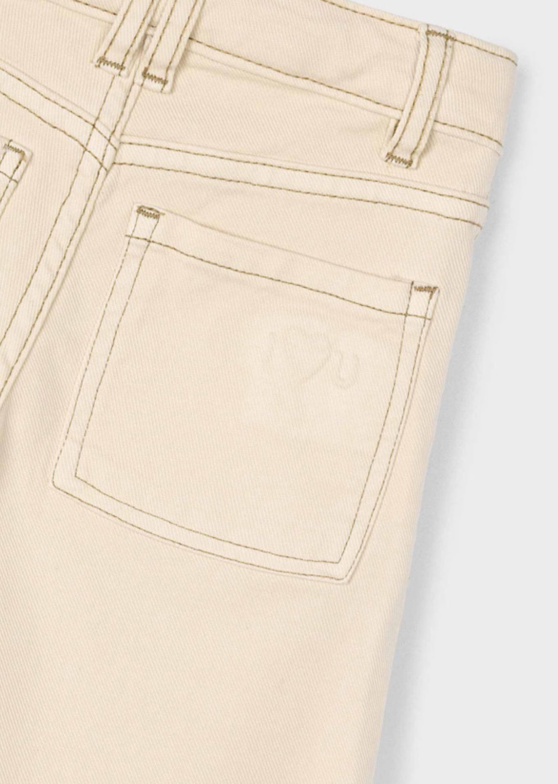 Girl Twill Pants-Almond