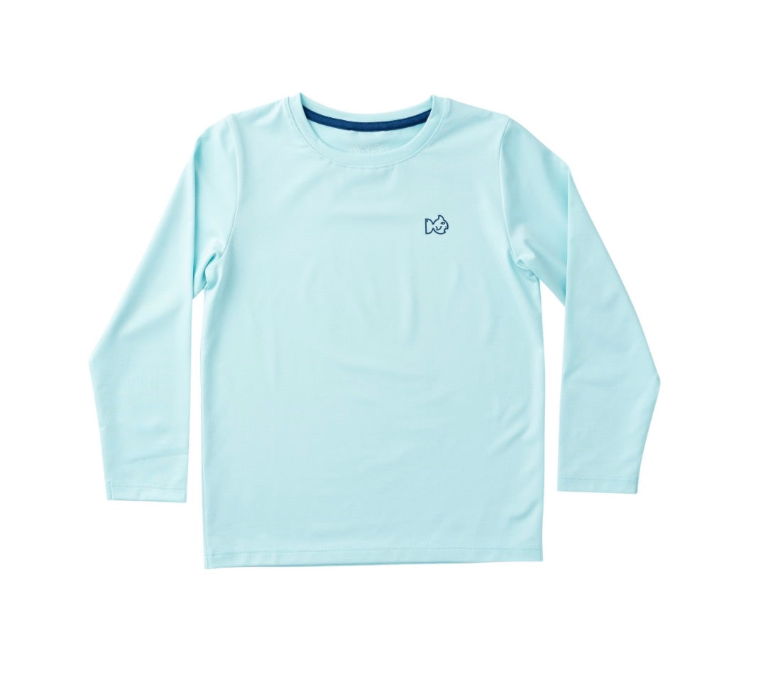 Kid's Pro LS T-shirt- Aruba Blue